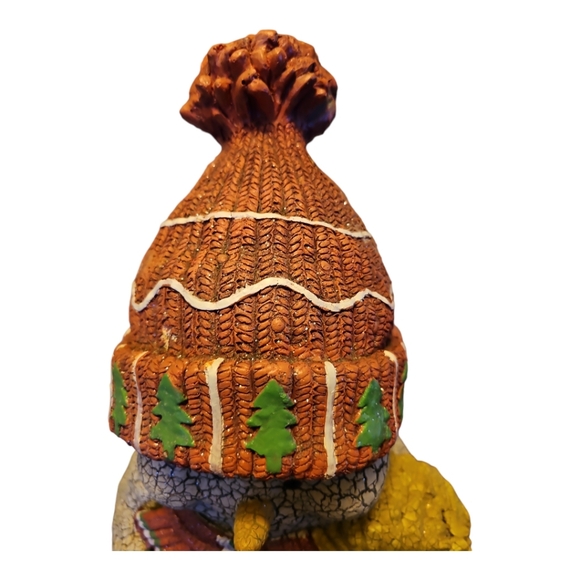 Vintage Handmade Papier MacheFestive Snowman Christmas Table Holiday Decor - Picture 6 of 7